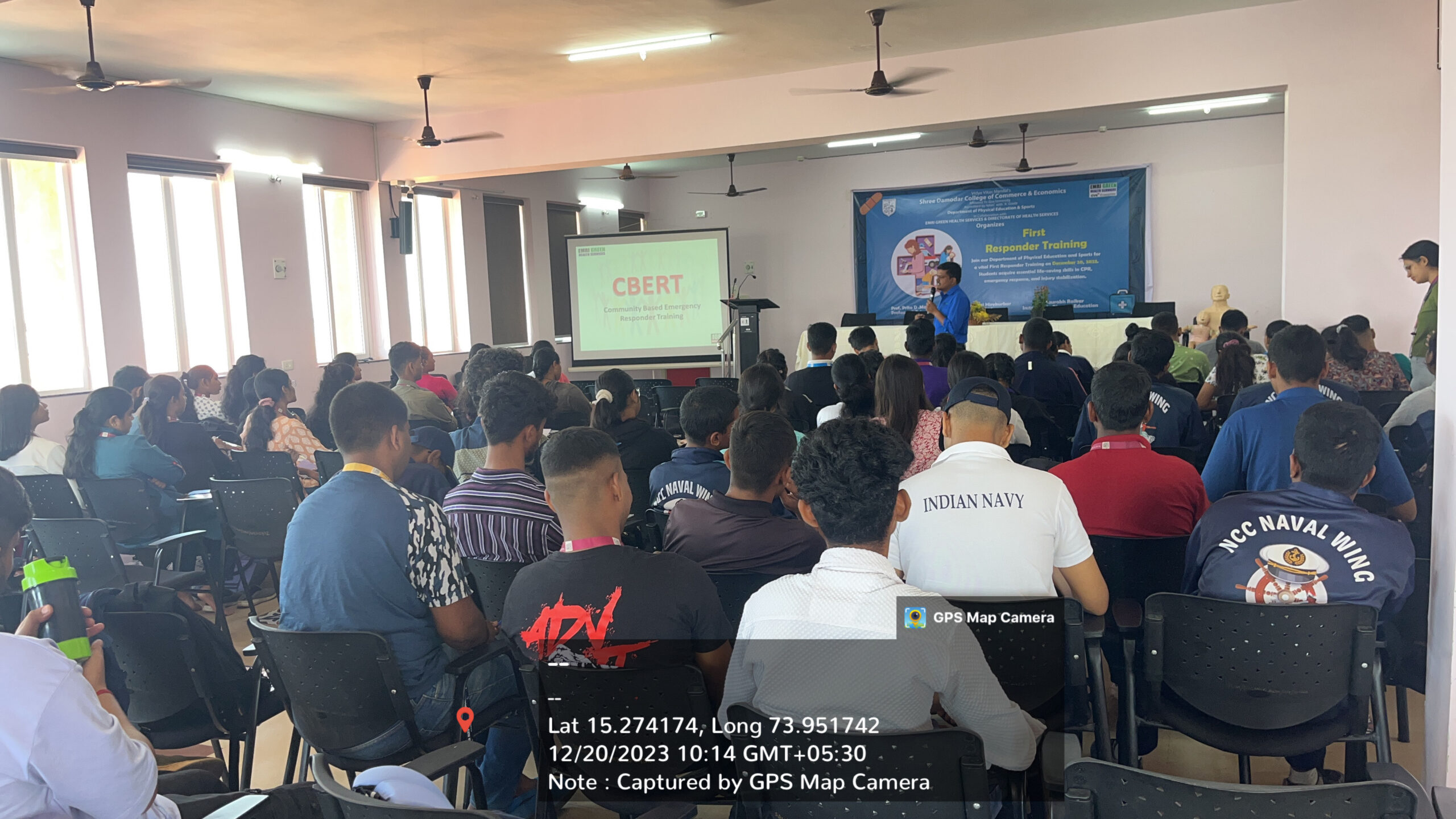 First responder training program shree damodar college of commerce